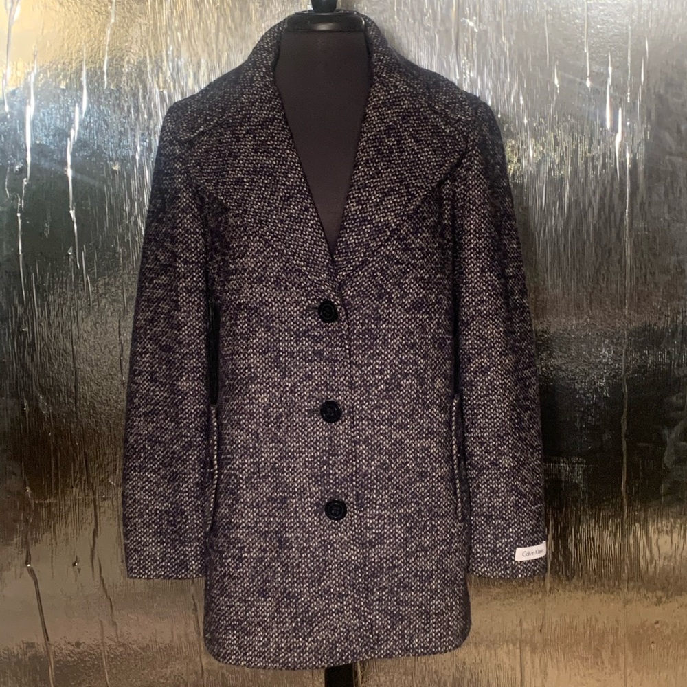 Calvin Klein 50% lady’s wool button up jacket